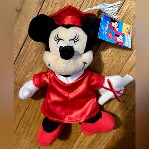 Disney Minnie Mouse Plush in Cap and Gown Graduation